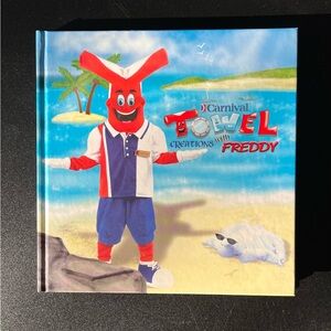 Carnival 'Towel Creations with Freddy' Hardcover Book - Red, Blue, White